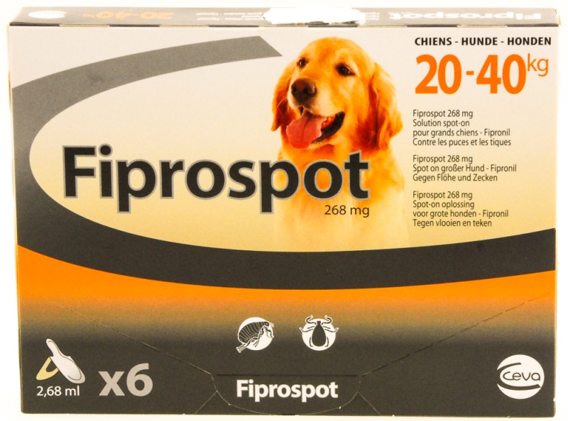  Fiprospot hond 6 stuks (20 - 40kg)