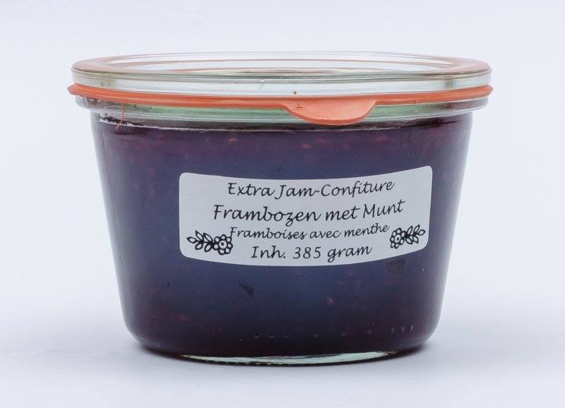  Frambozen - munt jam (385 gr)