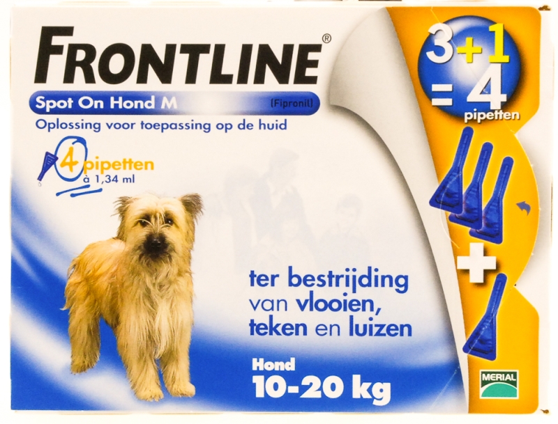  Frontline Spot on hond 4 stuks (10-20kg)