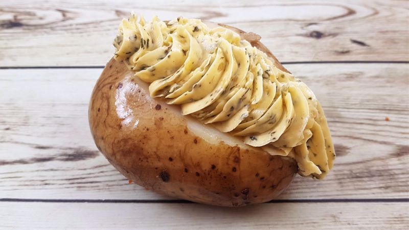  Gevulde pof aardappel -vega-