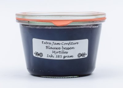 Blauwe bessen jam (385 gr)