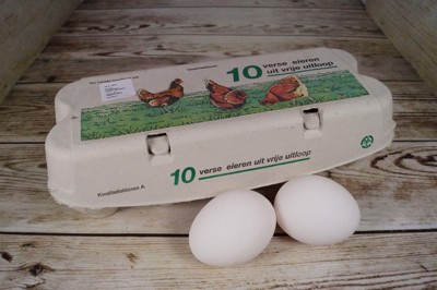 WEEKEND AANBIEDING: Scharrel eieren doosje 10 stuks € 2,25