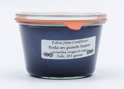 Rode en zwarte bessen jam (385 gr)